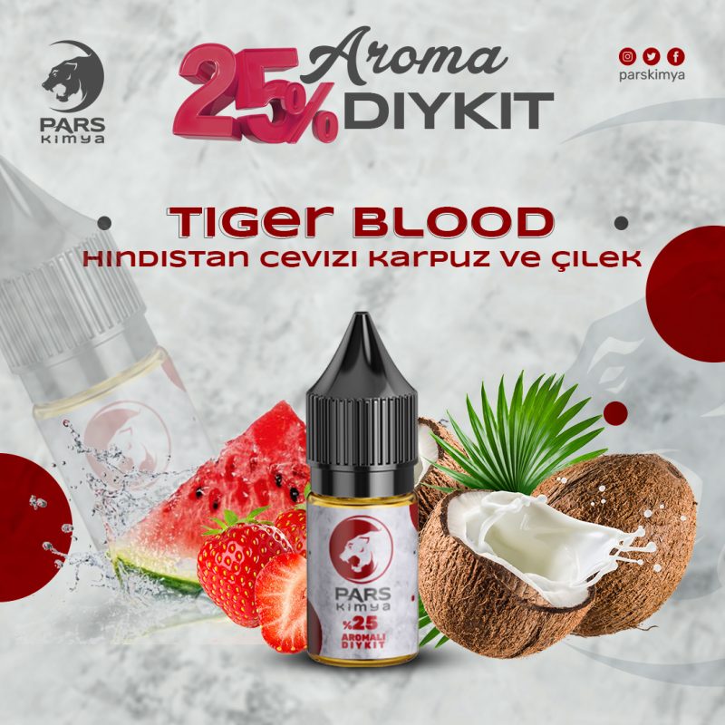 Tiger Blood Y Ksek Aroma Diy Kit Pars Kimya Lezzet Dura N Z