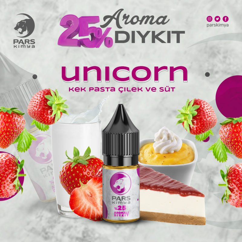 Unicorn Y Ksek Aroma Diy Kit Pars Kimya Lezzet Dura N Z